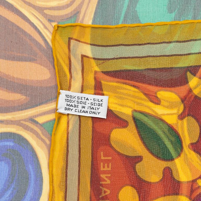 Chanel, a silk scarf.