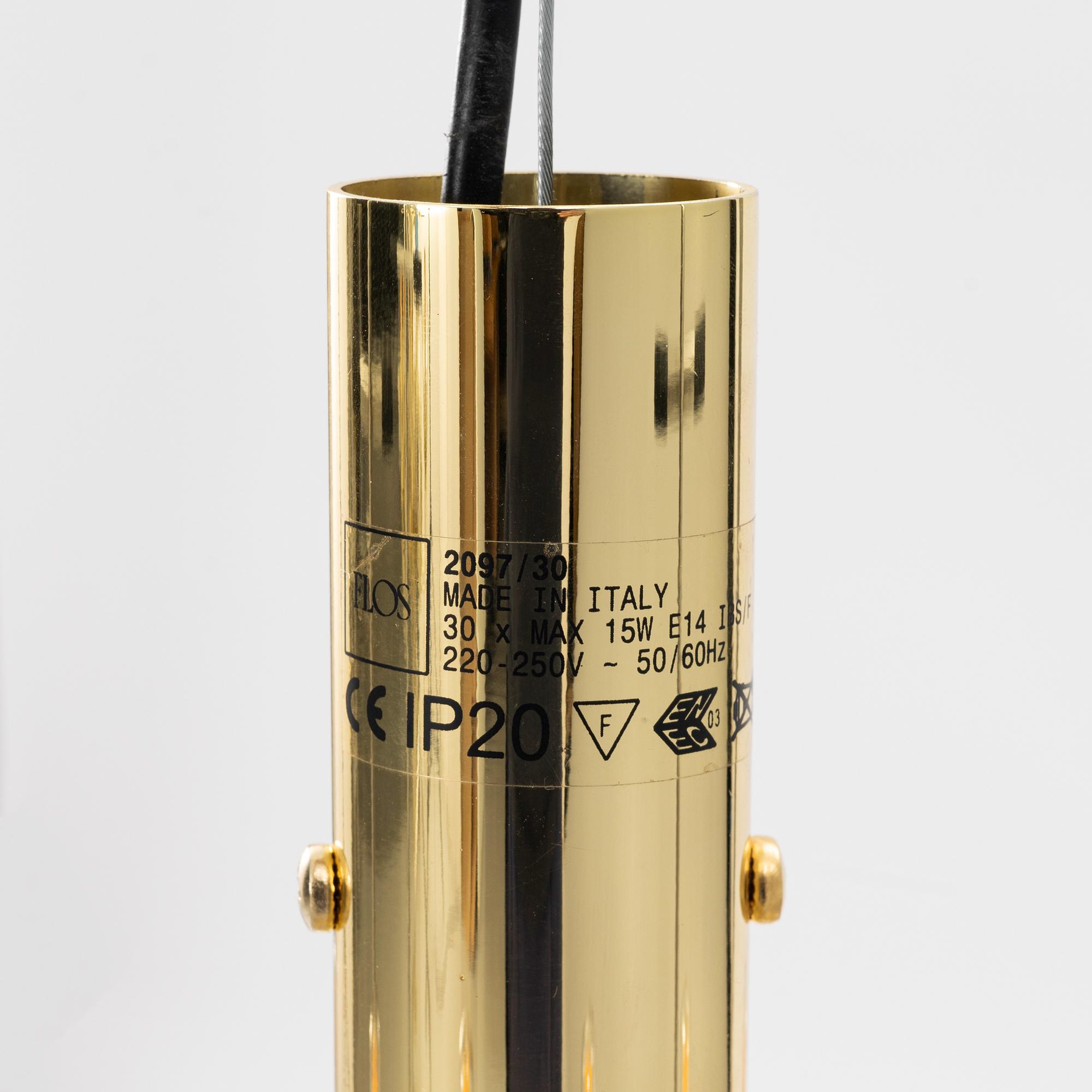 Gino Sarfatti, taklampa, modell 2097/30, Flos, Italien.