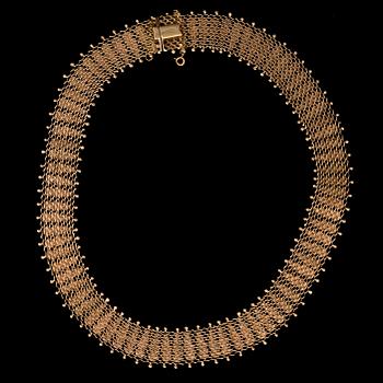 HALSSMYCKE, 18K guld. Italien 1960-70-tal. Vikt ca 51,4 g.