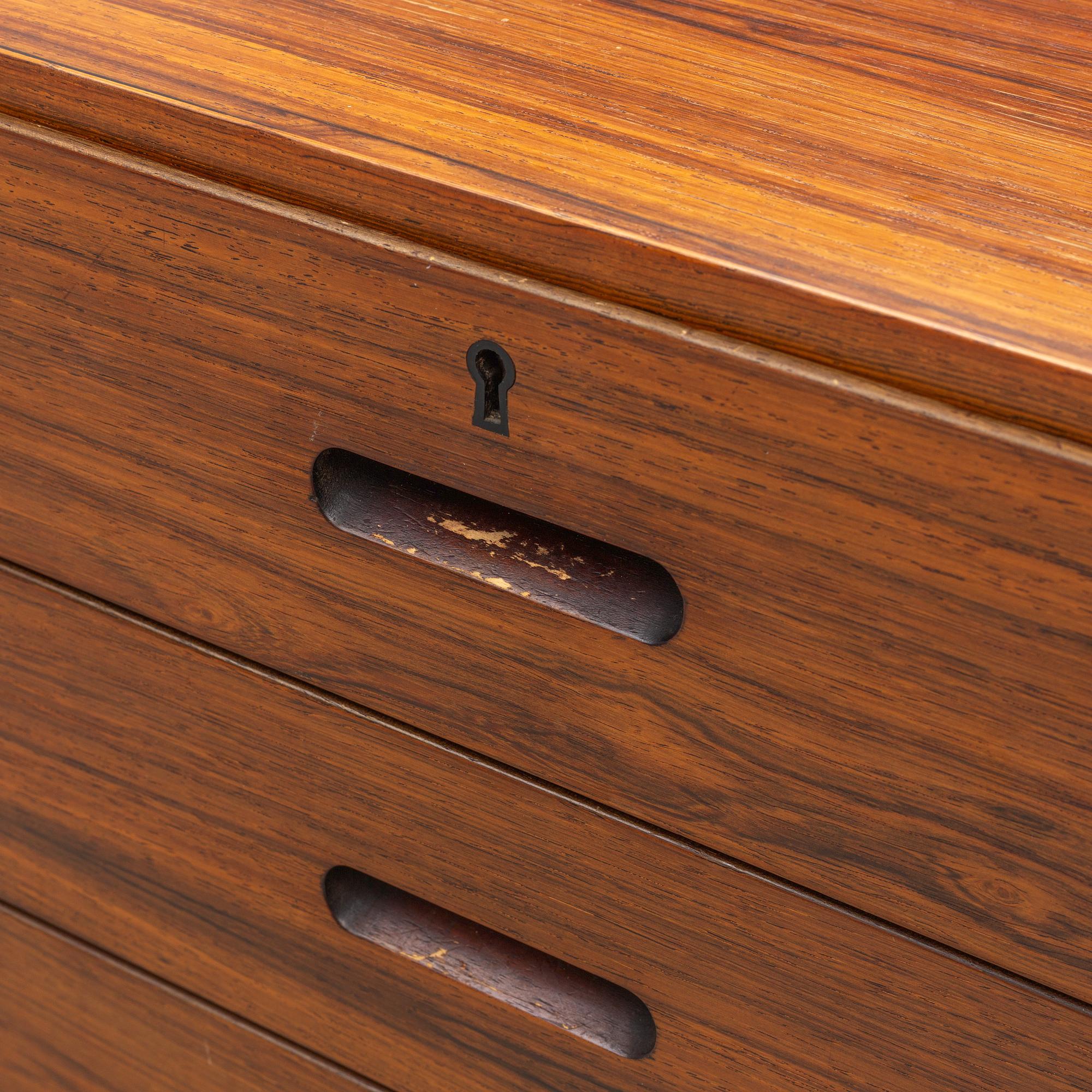 Kaj Winding, chest of drawers, Poul Jeppesen, Denmark, 1960's.