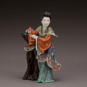 FIGURIN, porslin, Kina, 1800/1900-tal.