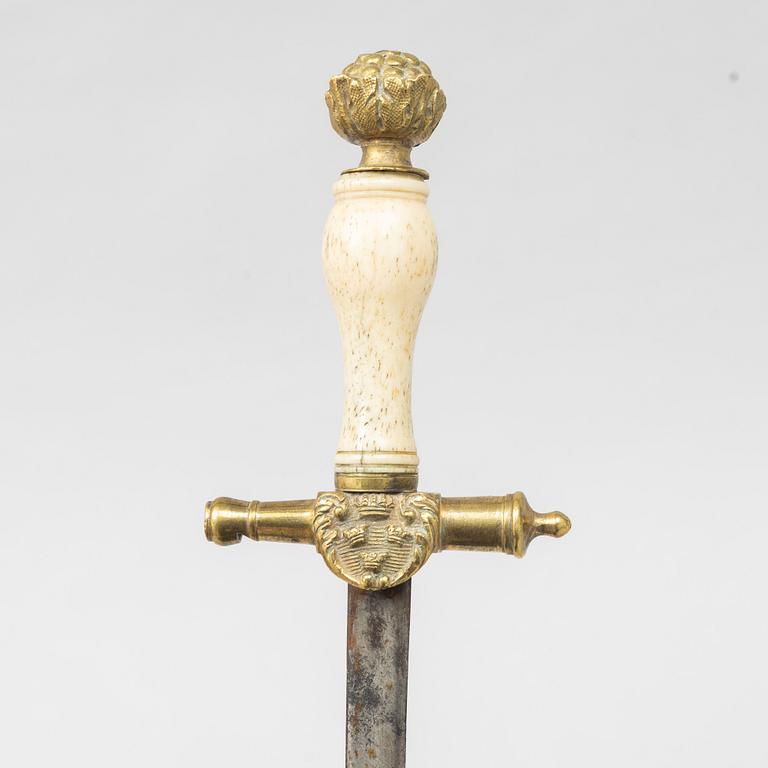 A Swedish officer's dagger, early 19th Century.