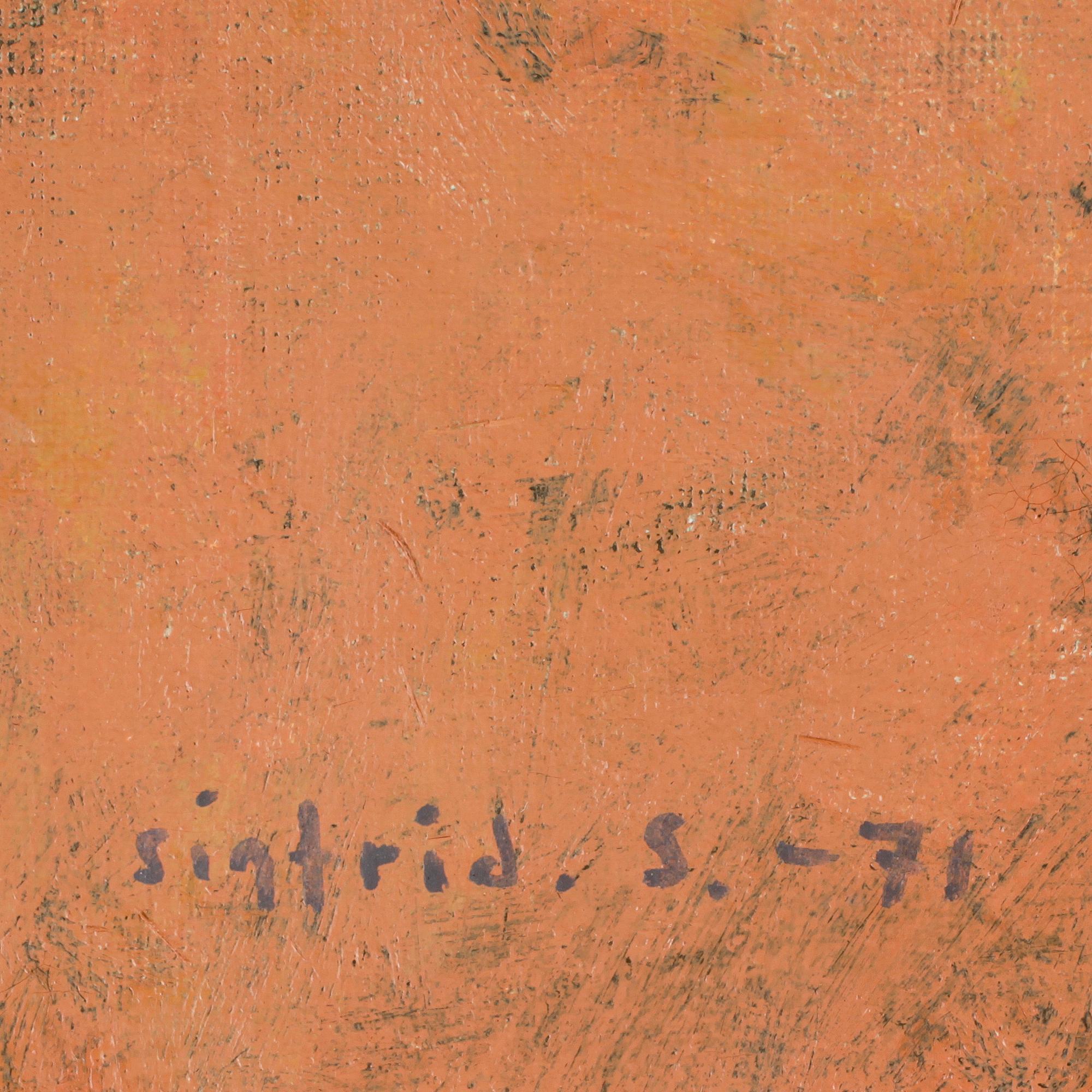 SIGFRID SÖDERGREN, olja på duk sign och dat -71.