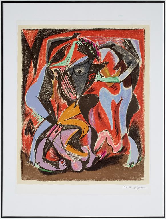 ANDRÉ MASSON, litografiskt tryck, sign.