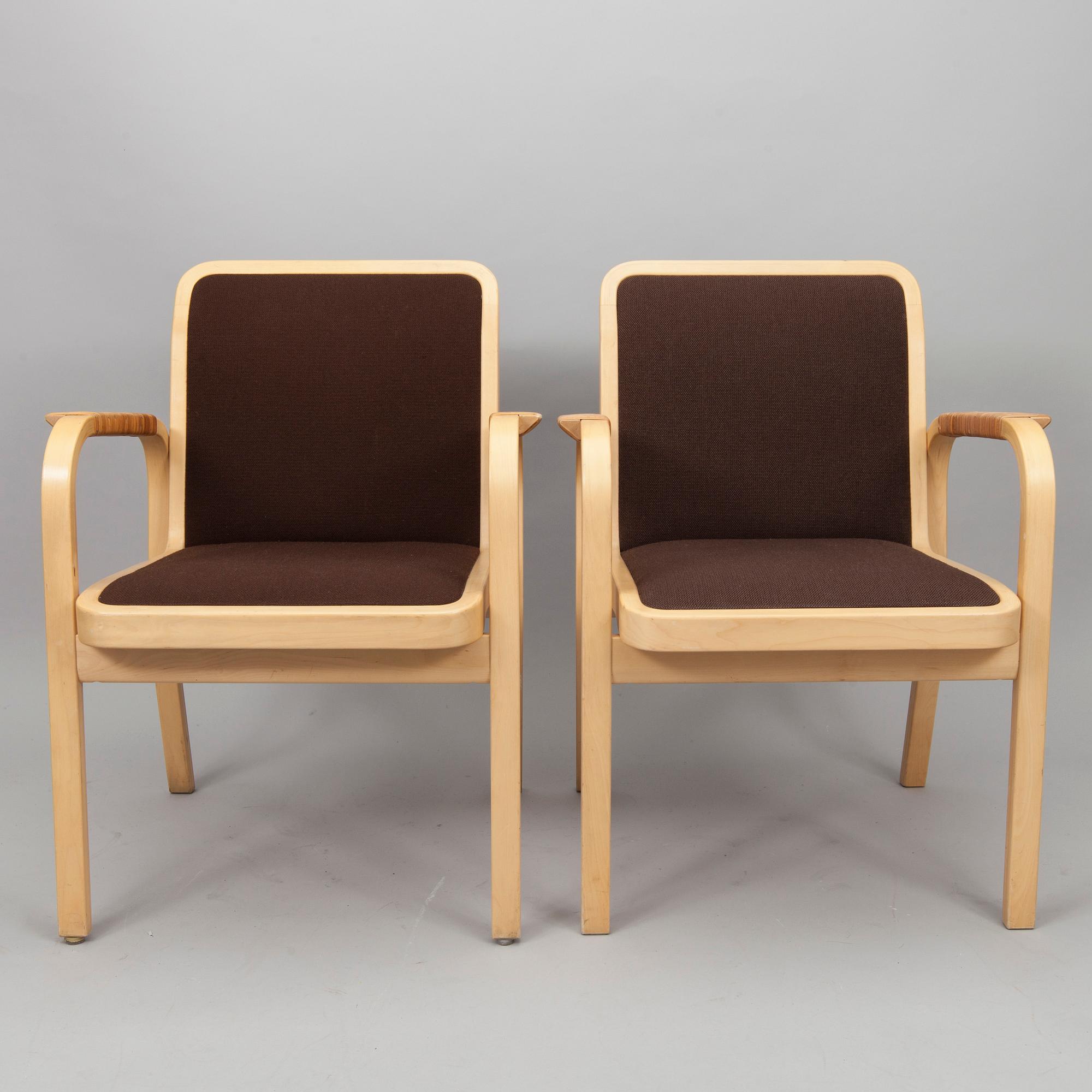 NOJATUOLEJA, 3 kpl, E45, Alvar Aalto, Artek, 1900-luvun loppu.