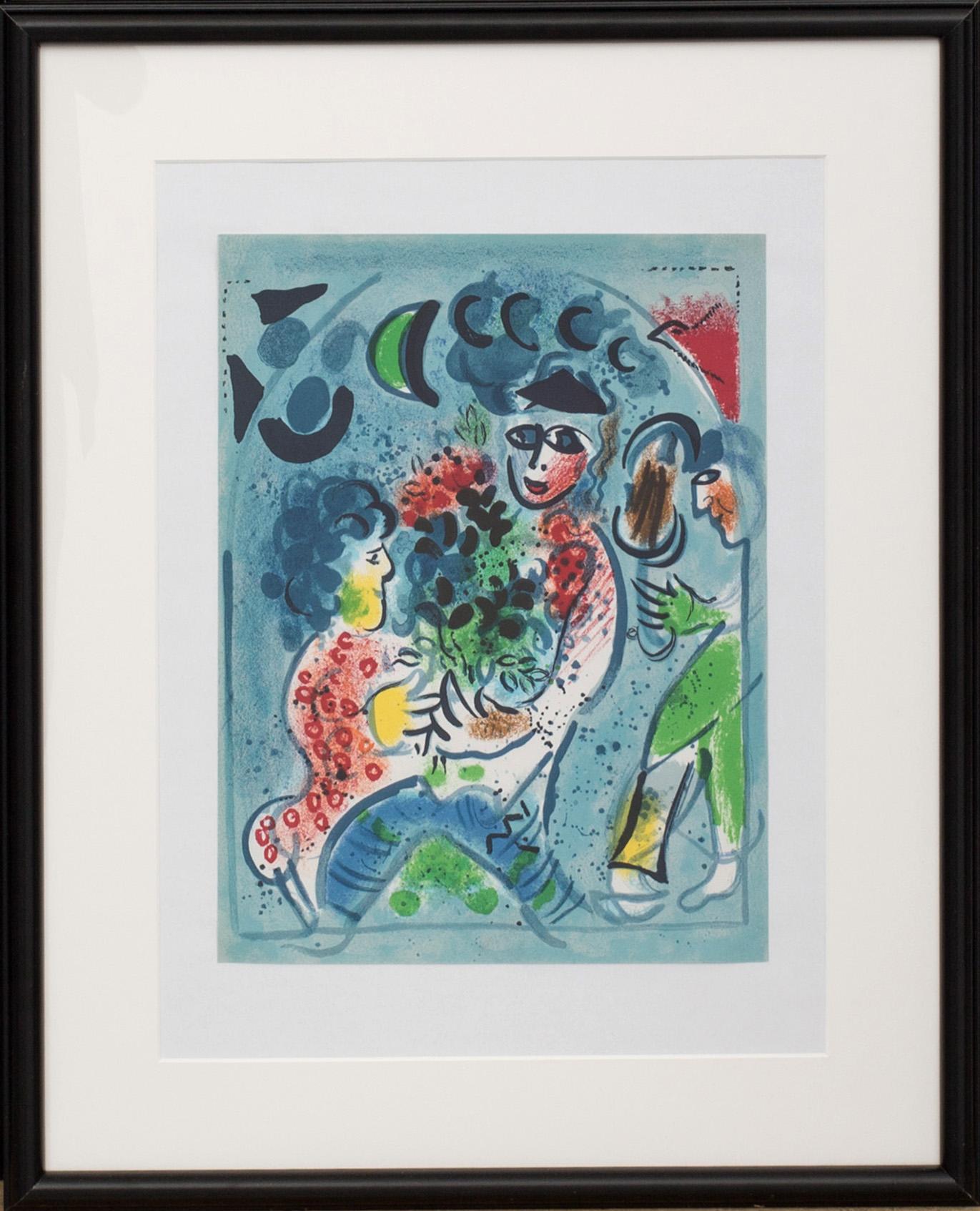 MARC CHAGALL, färglitografi, ur Chagall Lithographe III.