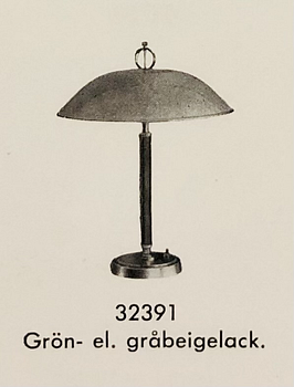 Bertil Brisborg, a table lamp, variant of models "32027" and "32391", Nordiska Kompaniet 1940s-50s.