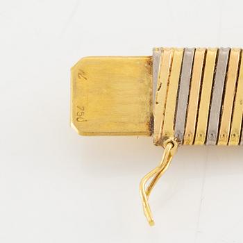 Collier med hänge, 18K guld med citrin och briljantslipade diamanter.