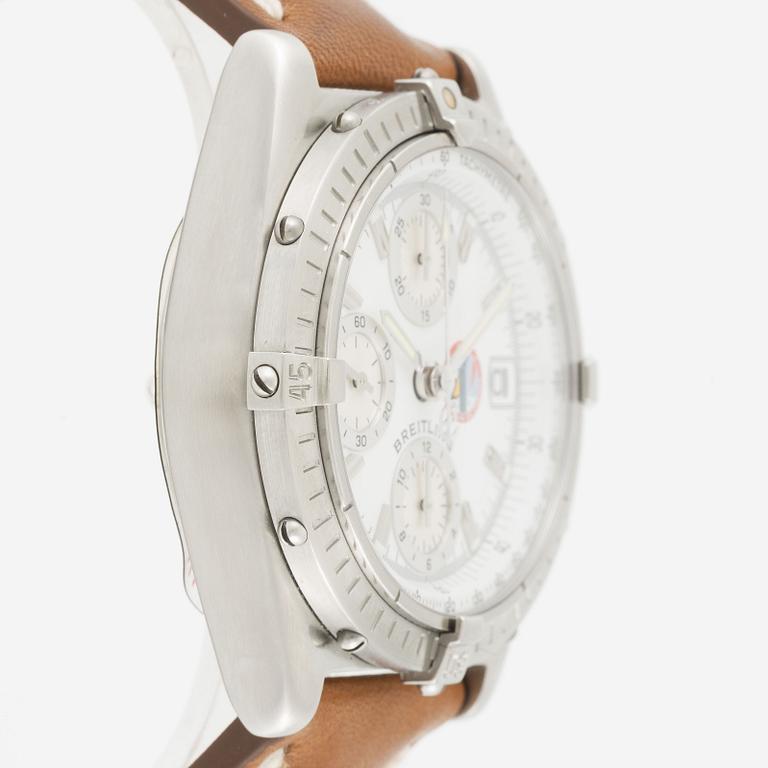 Breitling, Chronomat, Blackbird, "Esquadrilha da Fumaça", "No 32 of 100", wristwatch, 39,8 mm.