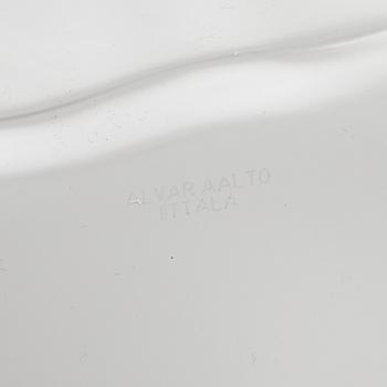 Alvar Aalto, art glass, two parts of the “Aalto Flower”, signed Alvar Aalto Iittala.