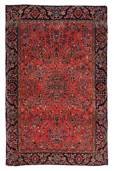 298. A rug, a semi-antique Keshan, so called Dabir, ca 196 x 126 cm.