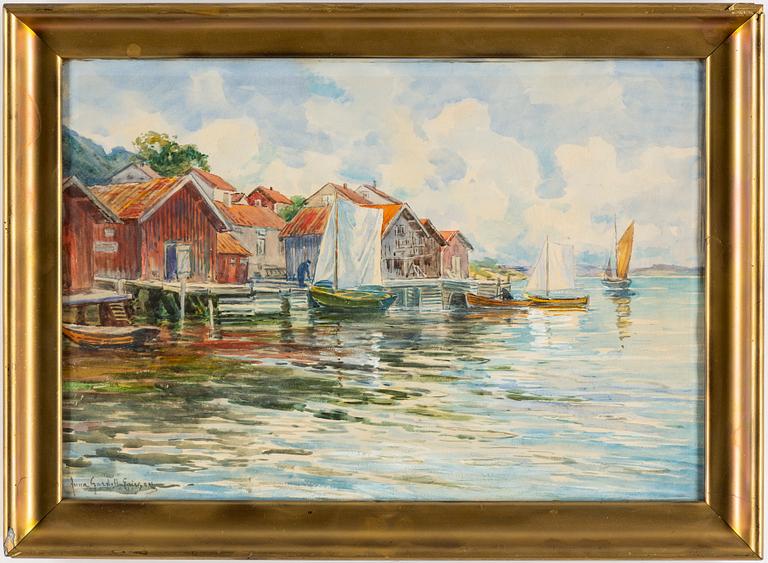 ANNA GARDELL-ERICSON, akvarell, signerad.