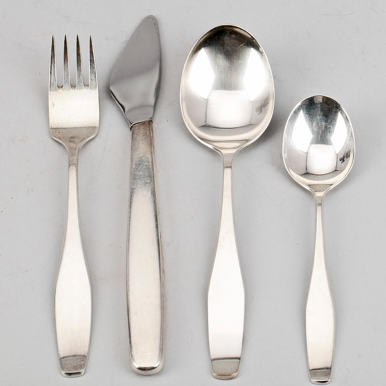 BESTICKSERVIS, 24 delar, sterlingsilver, "Ultra", Sigurd Persson, NSM, Lindköping, bland annat 1960. Total vikt ca 1273g.