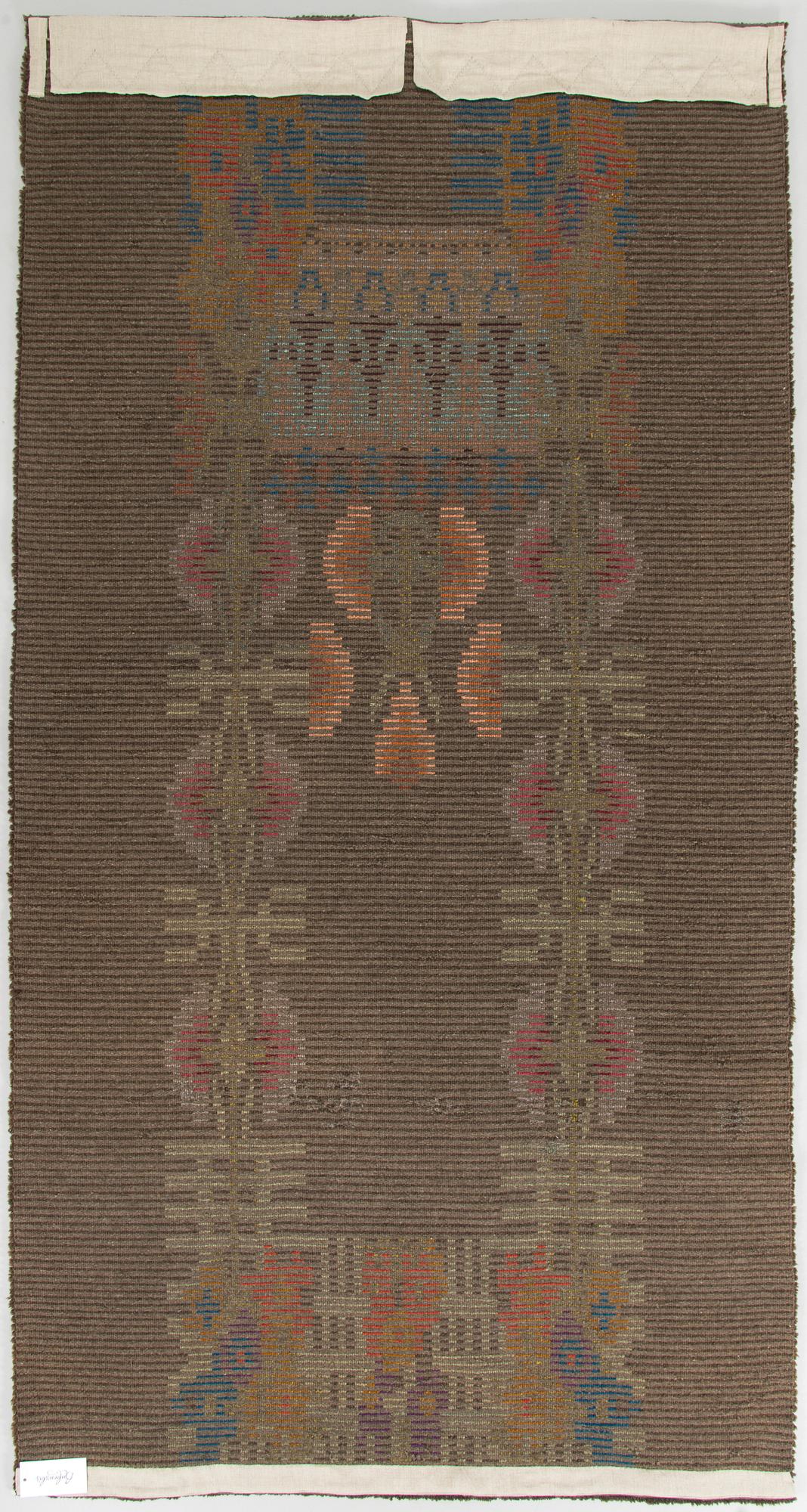 Bench rug, early 20th century. Circa 235 x 125 cm.