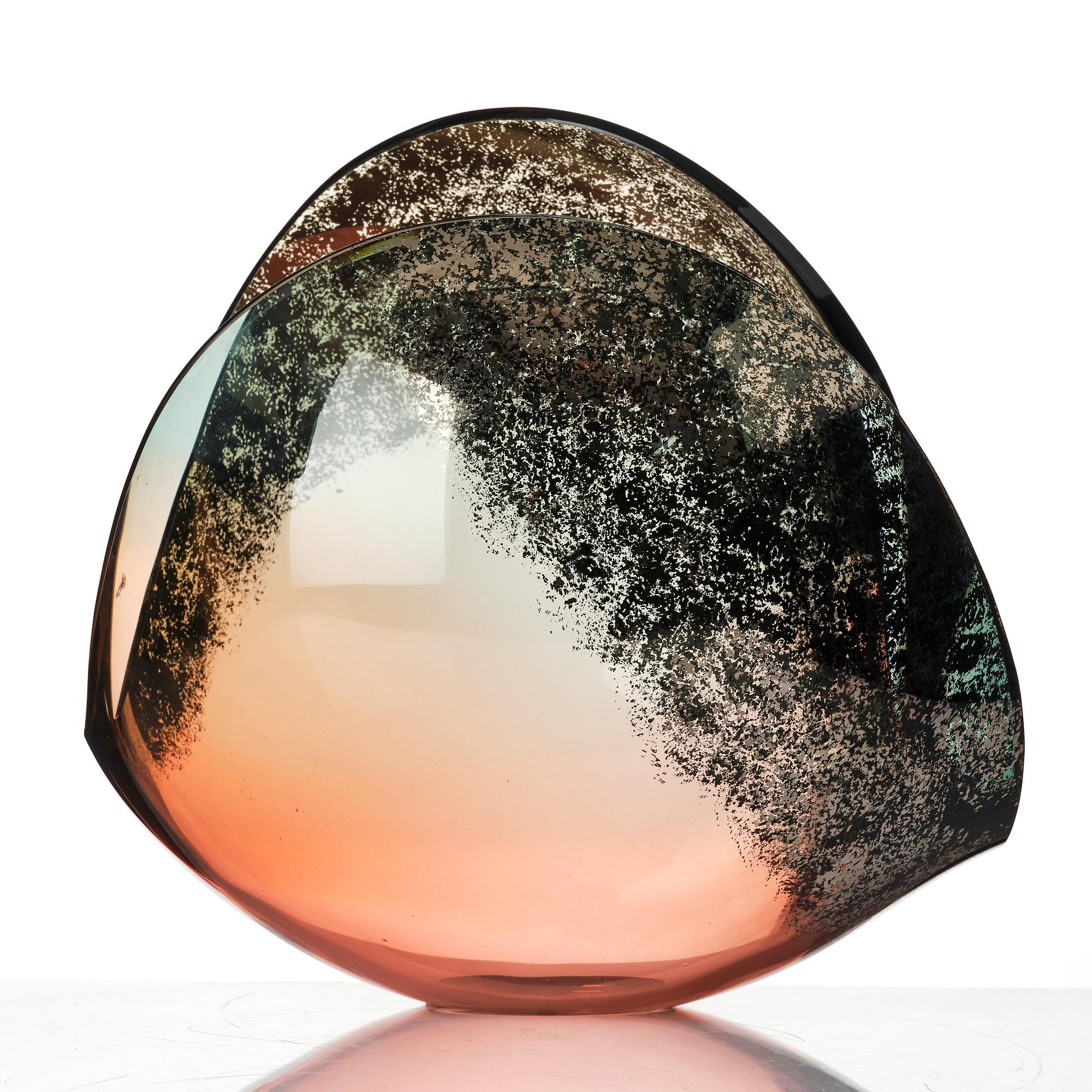 Lena Bergström, a unique glass bowl, Kosta Boda, signed.