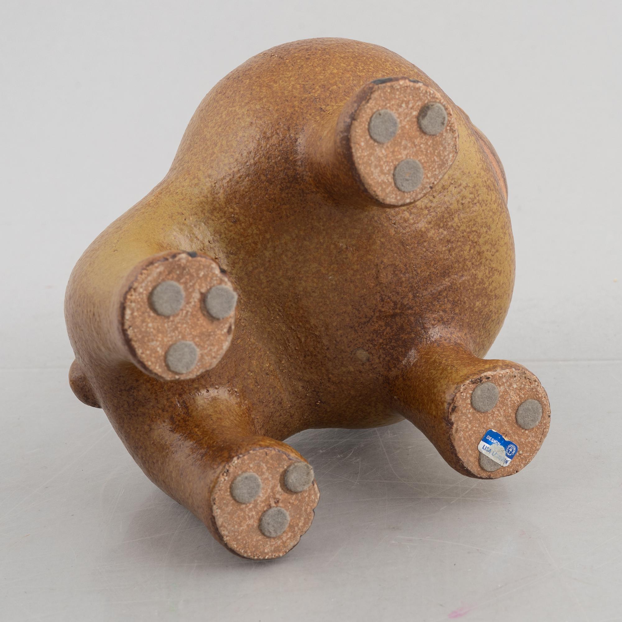 Lisa Larson, a set of three stoneware figurines, Gustavsberg and K-Studion.