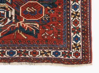 An antique Afshar rug, southeastern Iran, c. 153 x 135 cm.