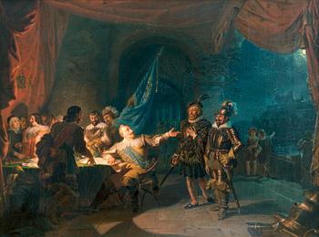 Robert Wilhelm Ekman, "GUSTAV II ADOLF HAVING A WAR NEGOTIATION IN WÜRTZBURG, GIVING COMMANDS TO AXEL LILLJE AND RAMSAY".