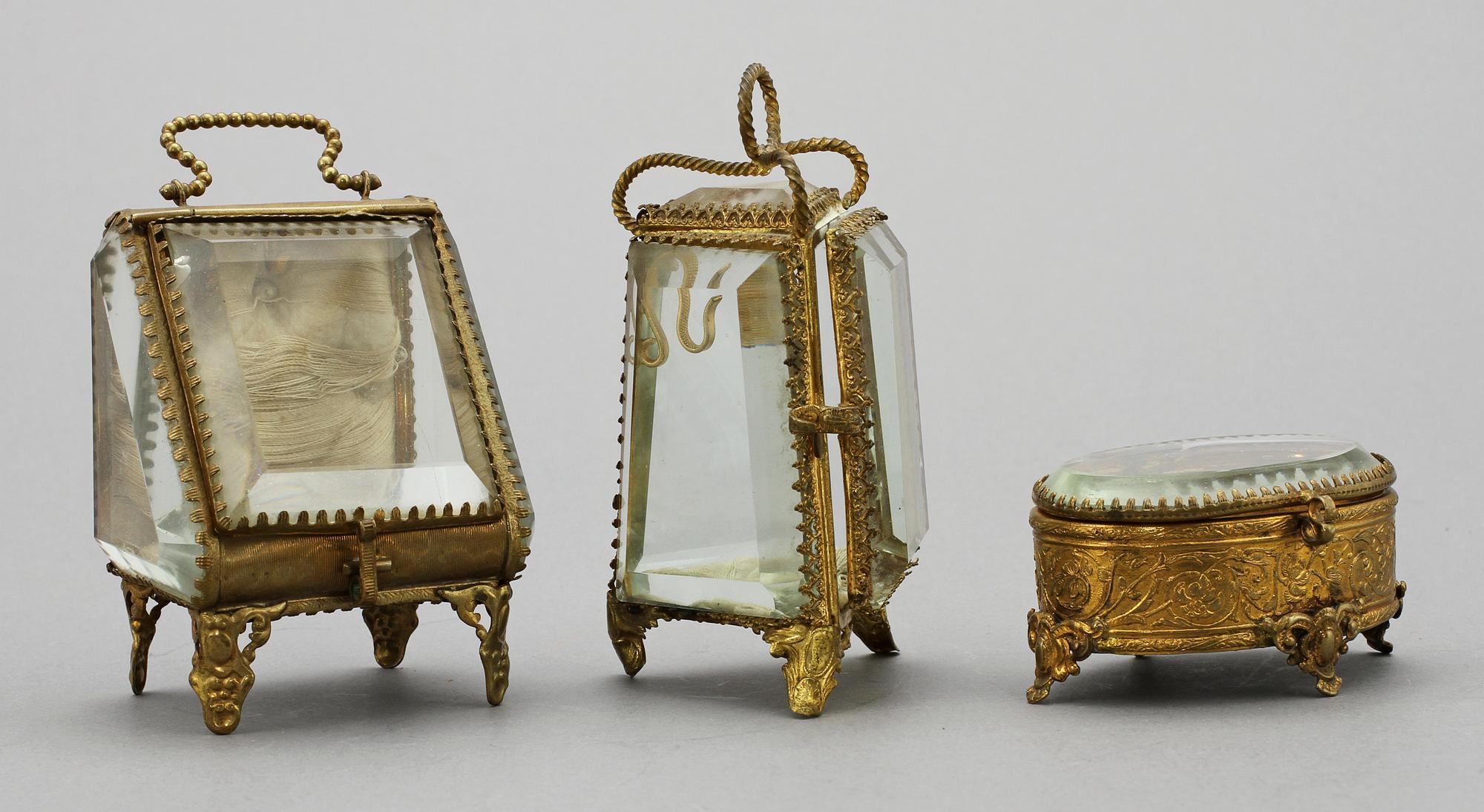 FICKURSSTÄLL, 3 st, 1800/1900-tal.