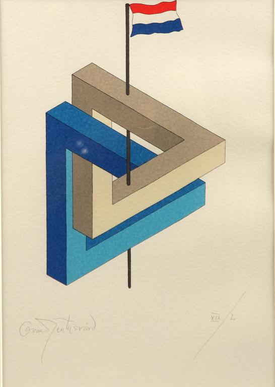 OSCAR REUTERSVÄRD litografi, sign o numr XIX/L.