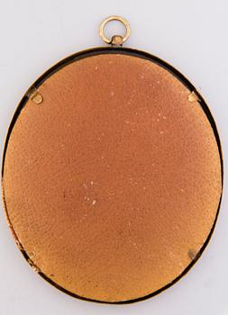 Set of seven French miniature portraits, 18th/19th Century.