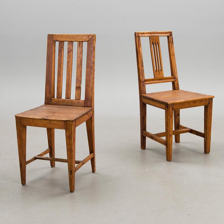 Two 19th century chairs.