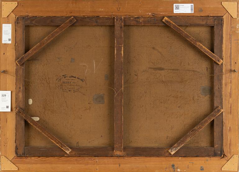 Victor Edouard Adam, olja på duk, signerad och daterad 1887,