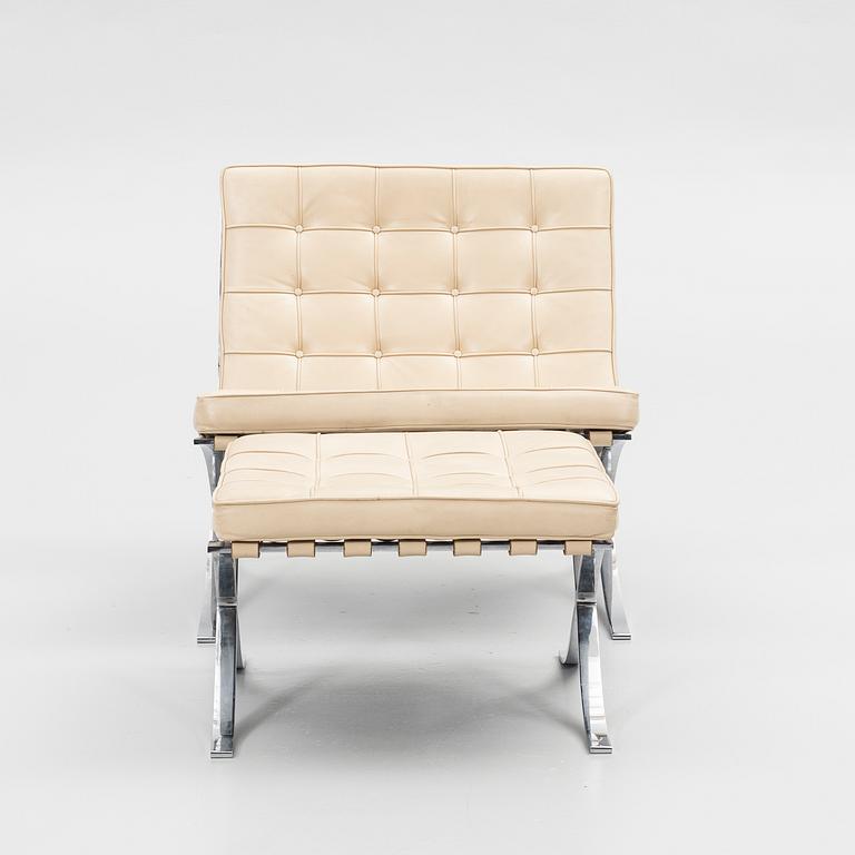 Ludwig Mies van der Rohe, fåtölj, "Barcelona", Knoll Studio.