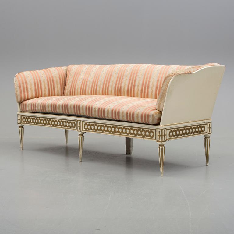 TRÅGSOFFA, gustaviansk, omkring år 1800.