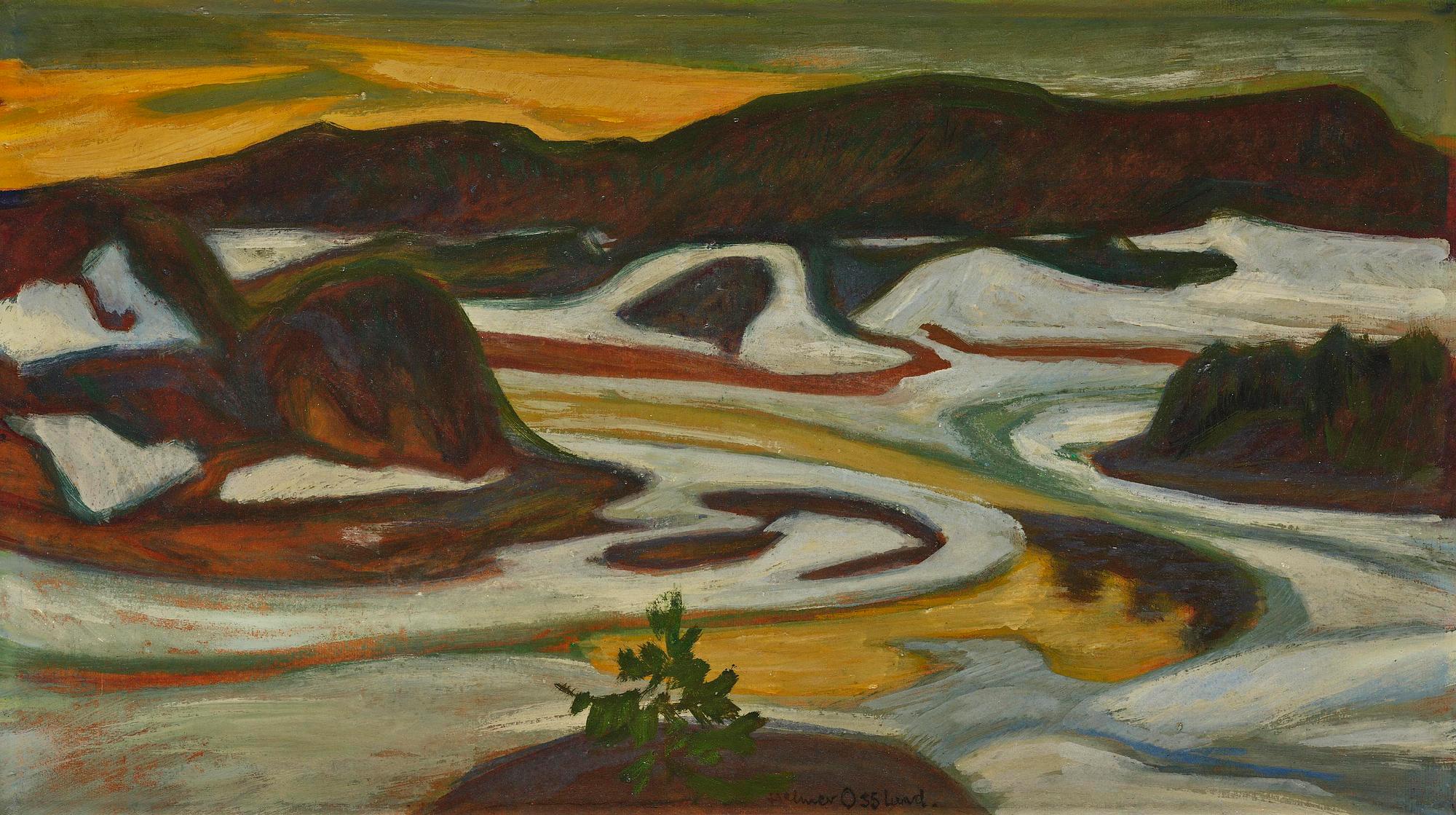 Helmer Osslund, Islossning, Ångermanälven.