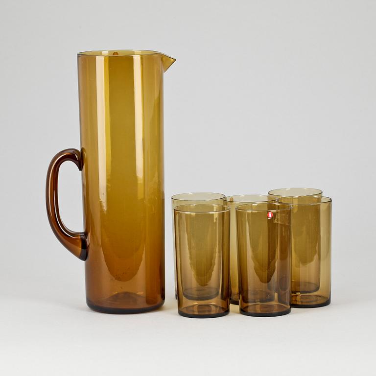 SERVIS, glas, 7 delar, Timo Sarpaneva, Iittala, 1970-tal.