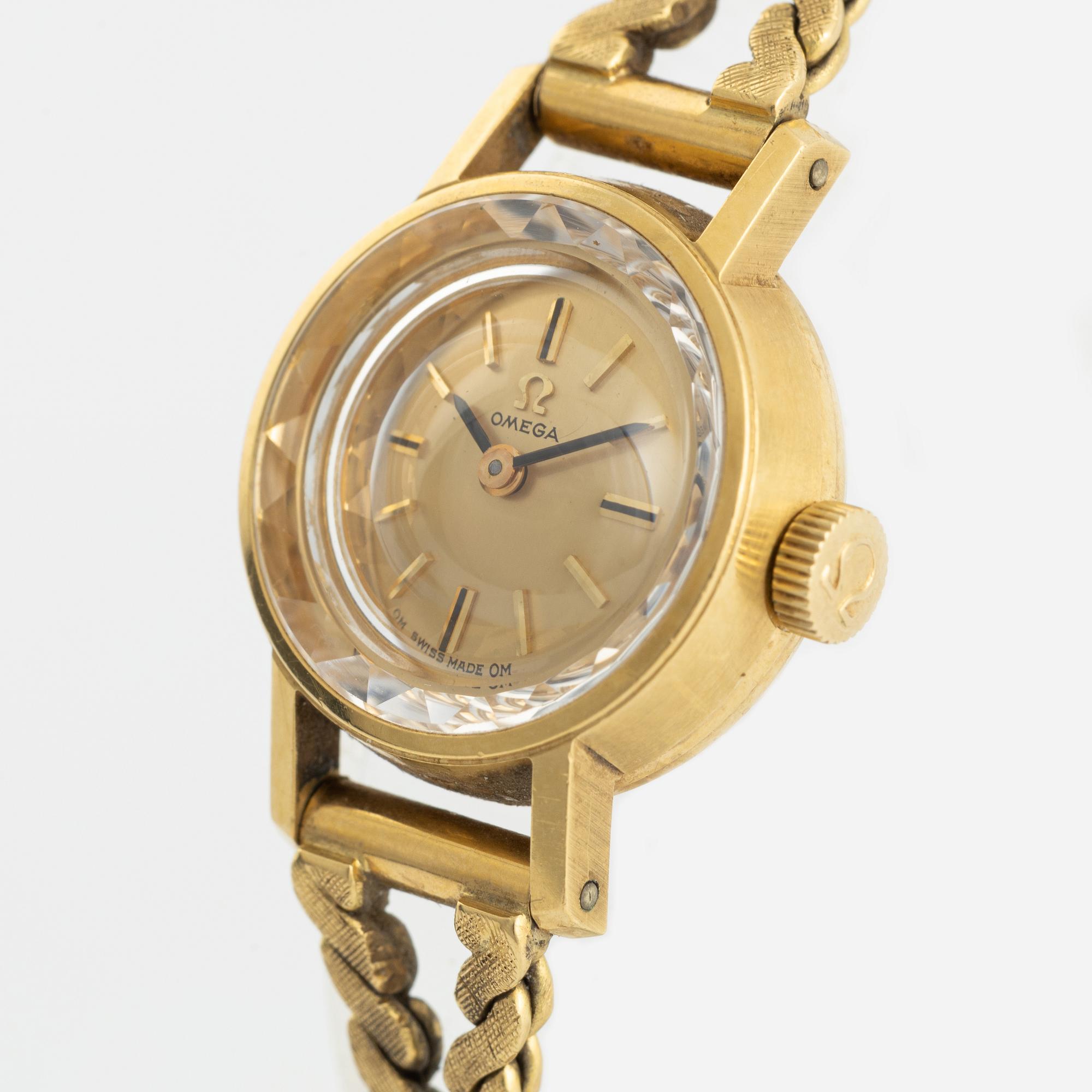 Omega, wristwatch, 17,5 mm.