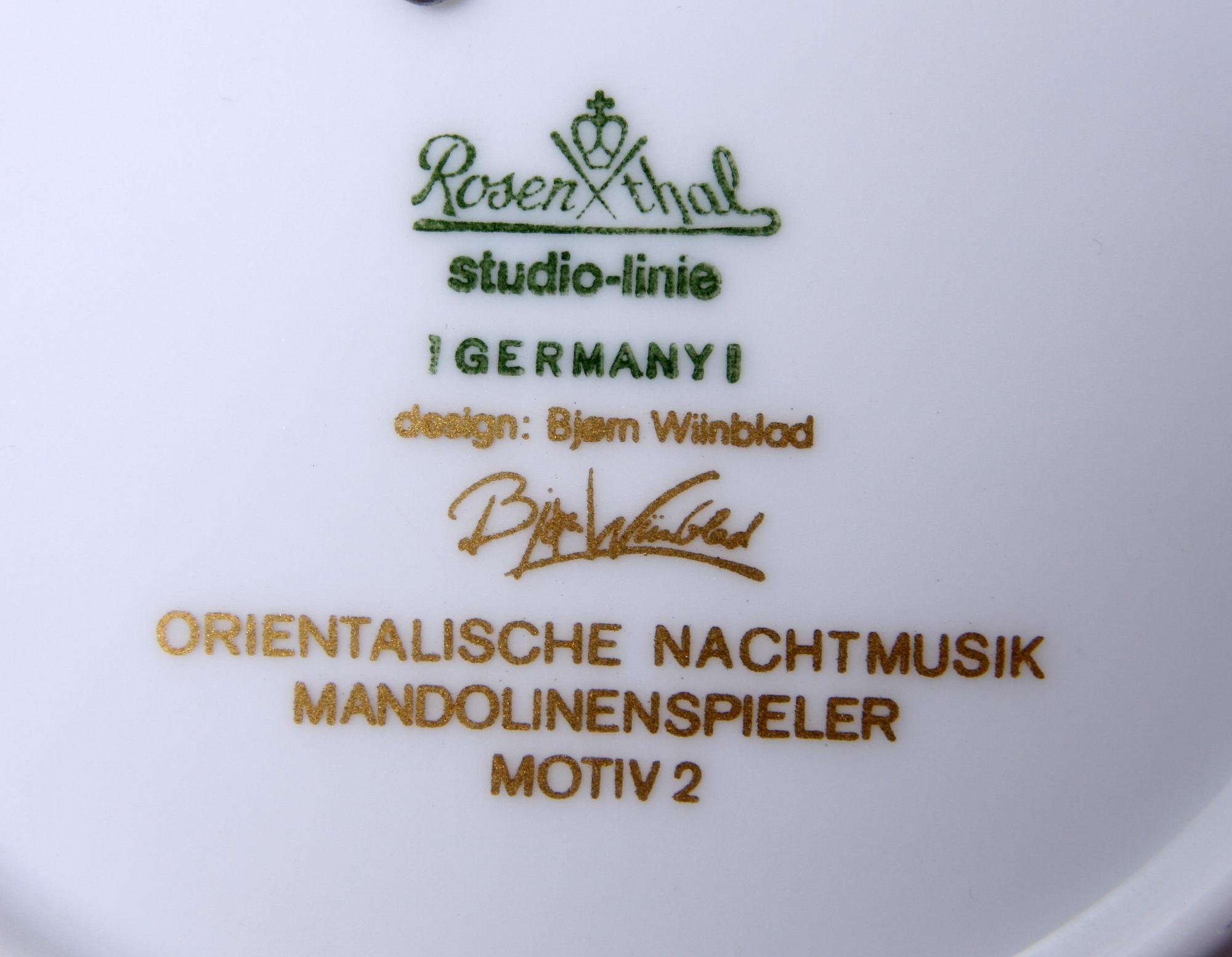 TALLRIKAR, 11 st, Björn Wiinblad, Rosenthal Sudio-Linie.