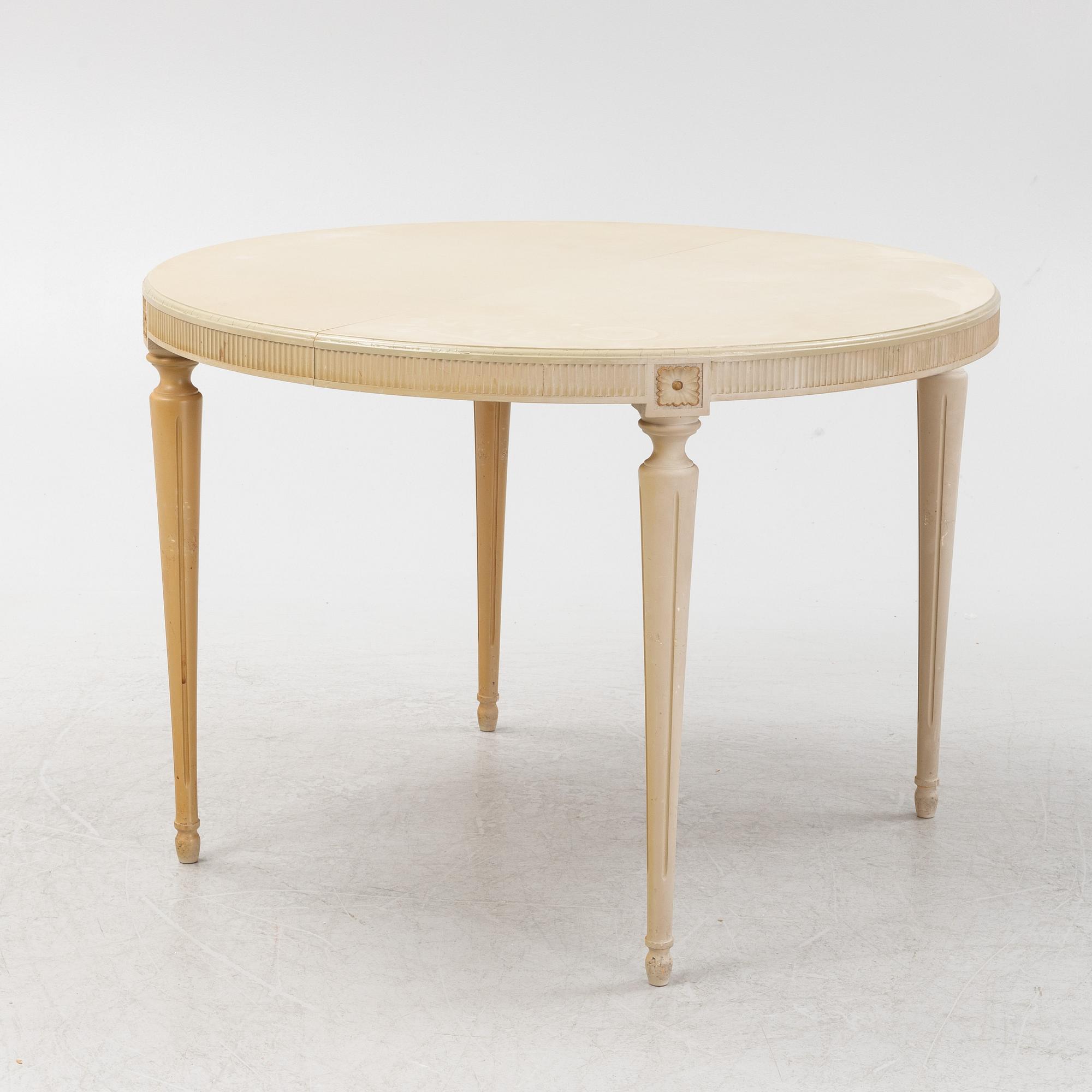 Matgrupp, 11 delar, gustaviansk stil, 1900-talets andra hälft.