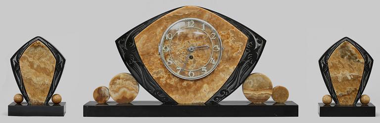 BORDSGARNITYR, 3 delar, art déco, 1900-talets första hälft.