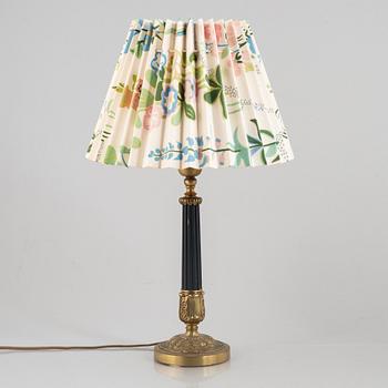 Three table lamps, Empire style, circa mid-20th Century.