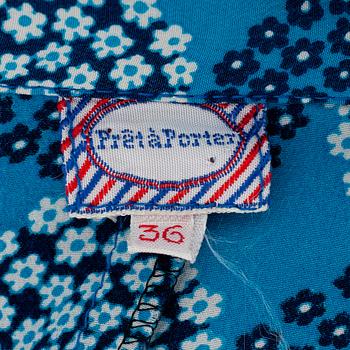 PRET A PORTER, floral patterned dress, french size 36.