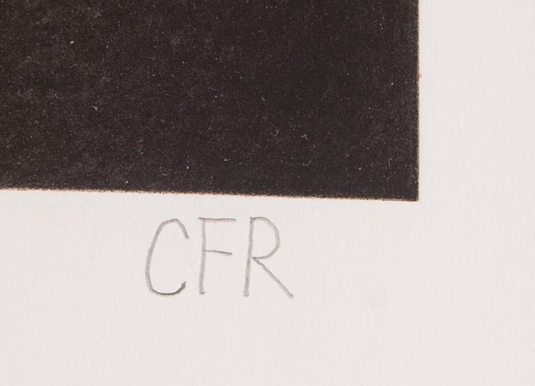 Carl Fredrik Reuterswärd, koppargrafik, 1990, signerad 30/30.