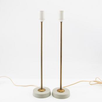 Table lamps, a pair, second half of the 20th century.