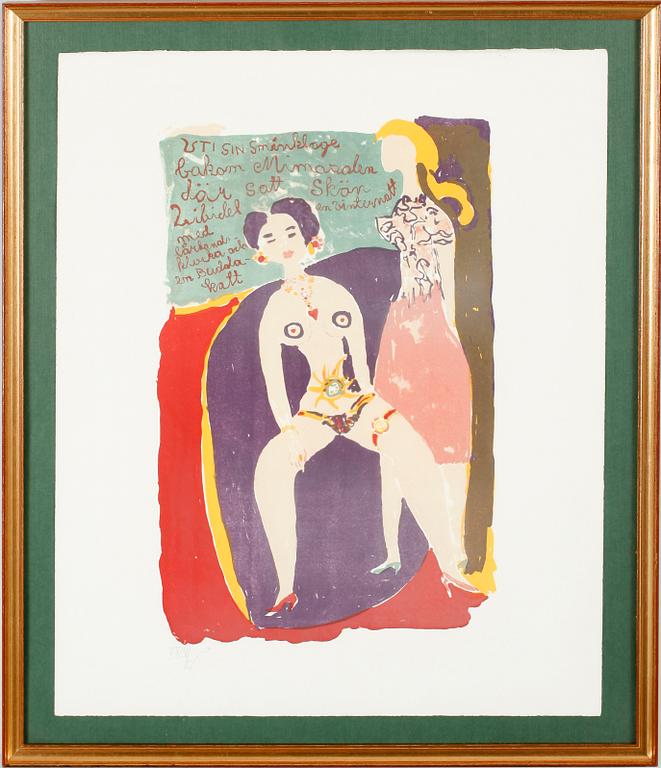 SVEN X:ET ERIXSON, färglitografi, sign och numr XXIV/ HC.