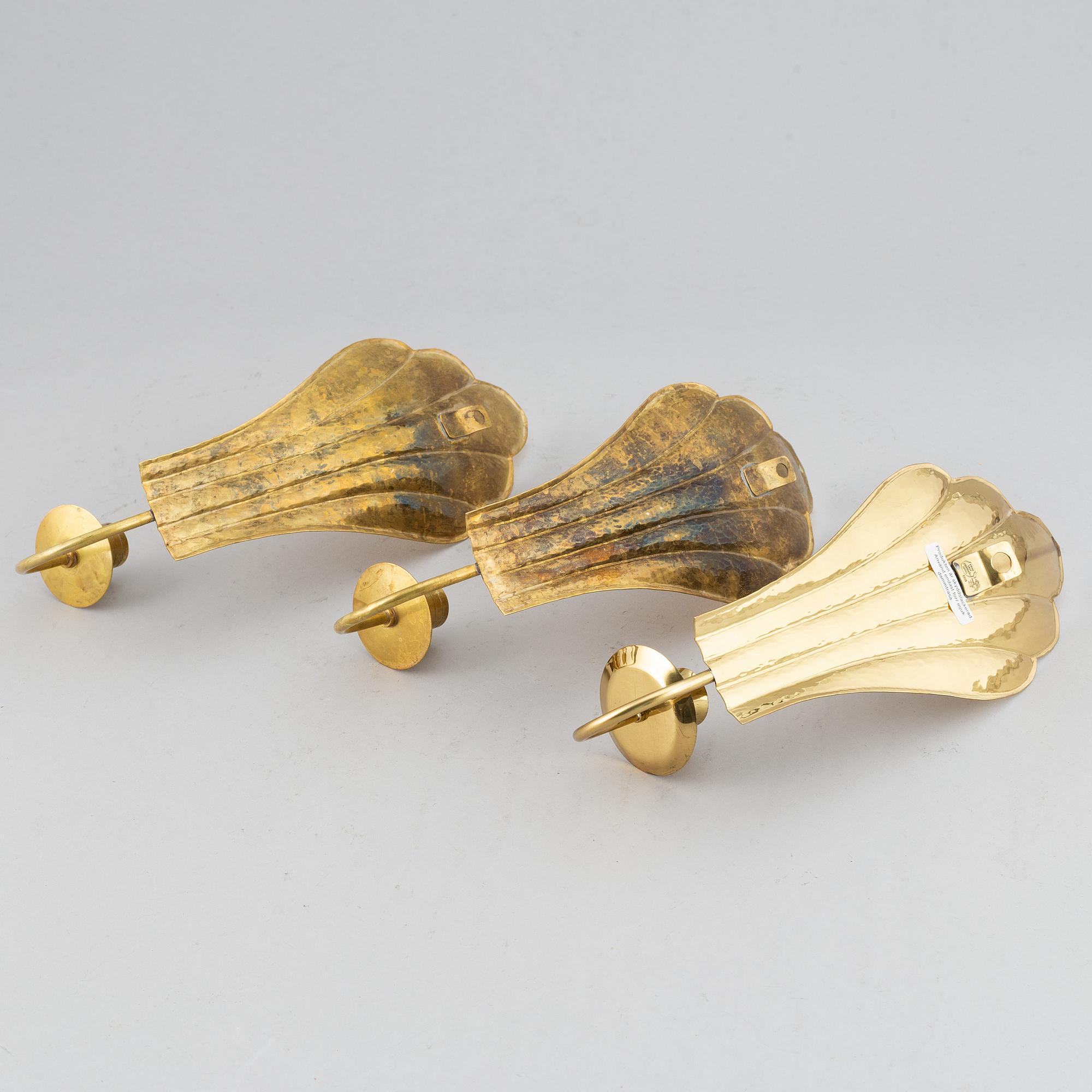 Lars Holmström, lampetter, 5 st (2+3), Firma Lars Holmström Arvika, 1900-talets andra hälft.