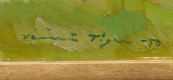 VÄINÖ TIGER, öljy kankaalle, signeerattu ja päivätty -50.