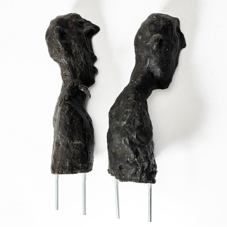 Sture Collin, A pair of bronze busts.