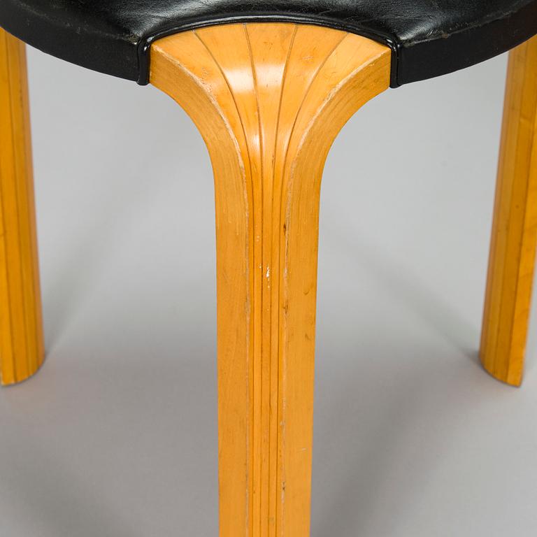 Alvar Aalto, three 1960s 'X600' stools for Artek.