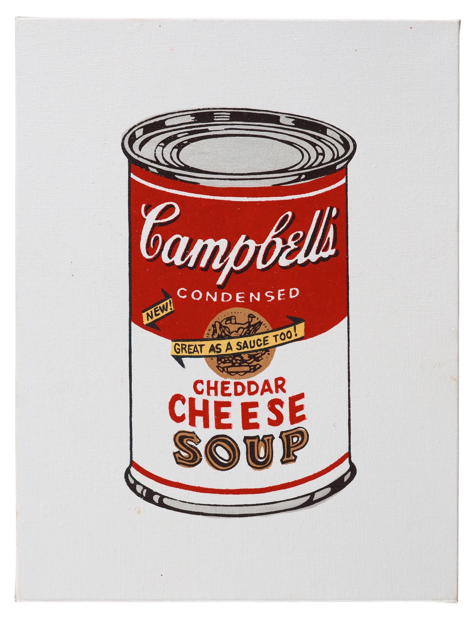 Richard H. Pettibone, "Andy Warhol, '32 Cans of Campbell's Soup', 1962".