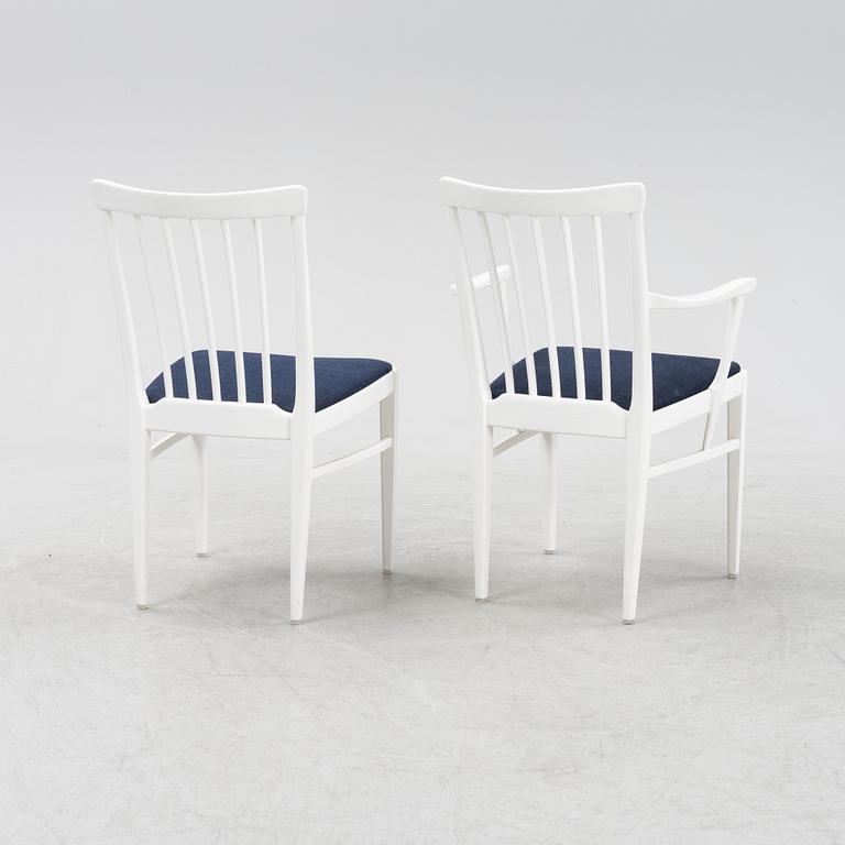 Carl Malmsten, a nine-piece 'Herrgården' dining suite, Bodafors.