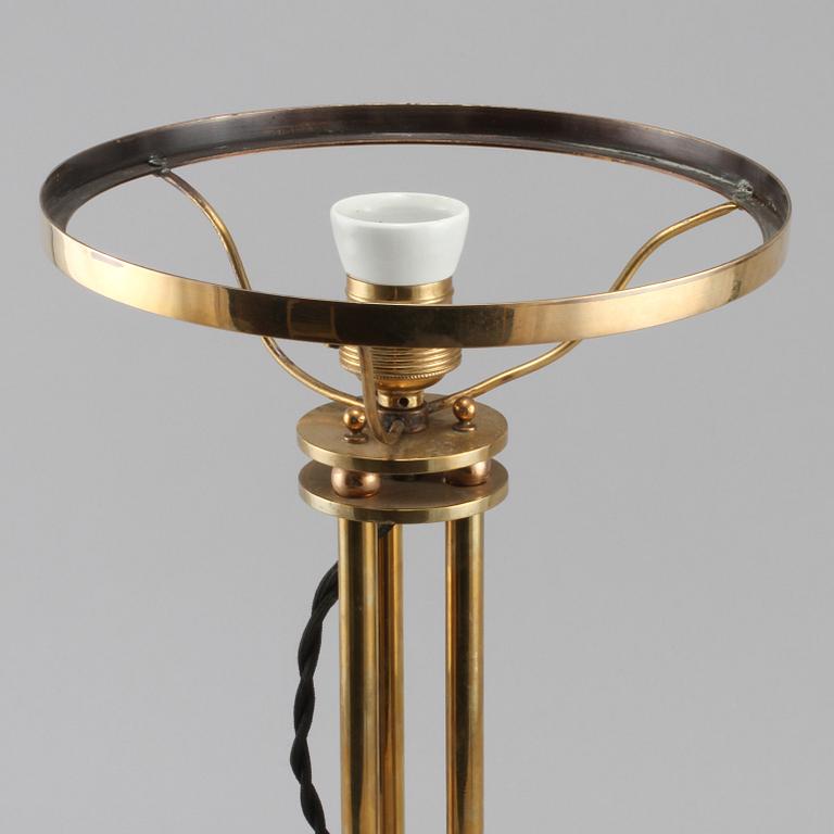 BORDSLAMPA, mässing, 1900-tal.