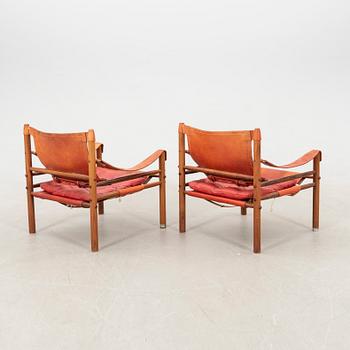 Arne Norell armchairs, a pair of "Sirocco", later part of the 20th century.