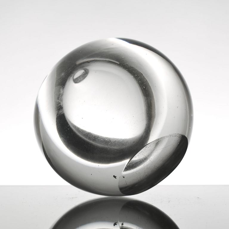 SKULPTUR, glas, signerad Timo Sarpaneva, Iittala.