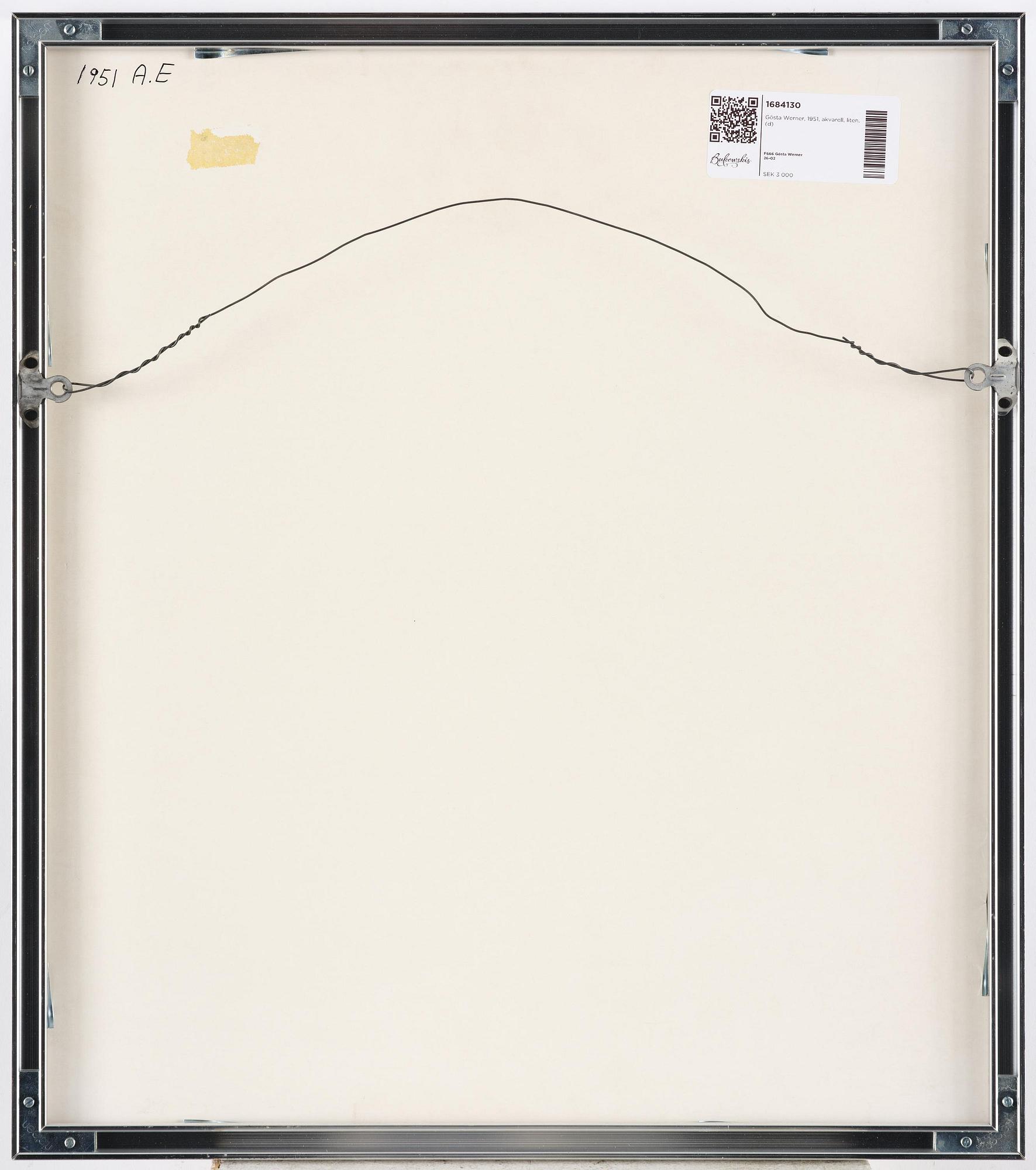 Gösta Werner, Untitled.